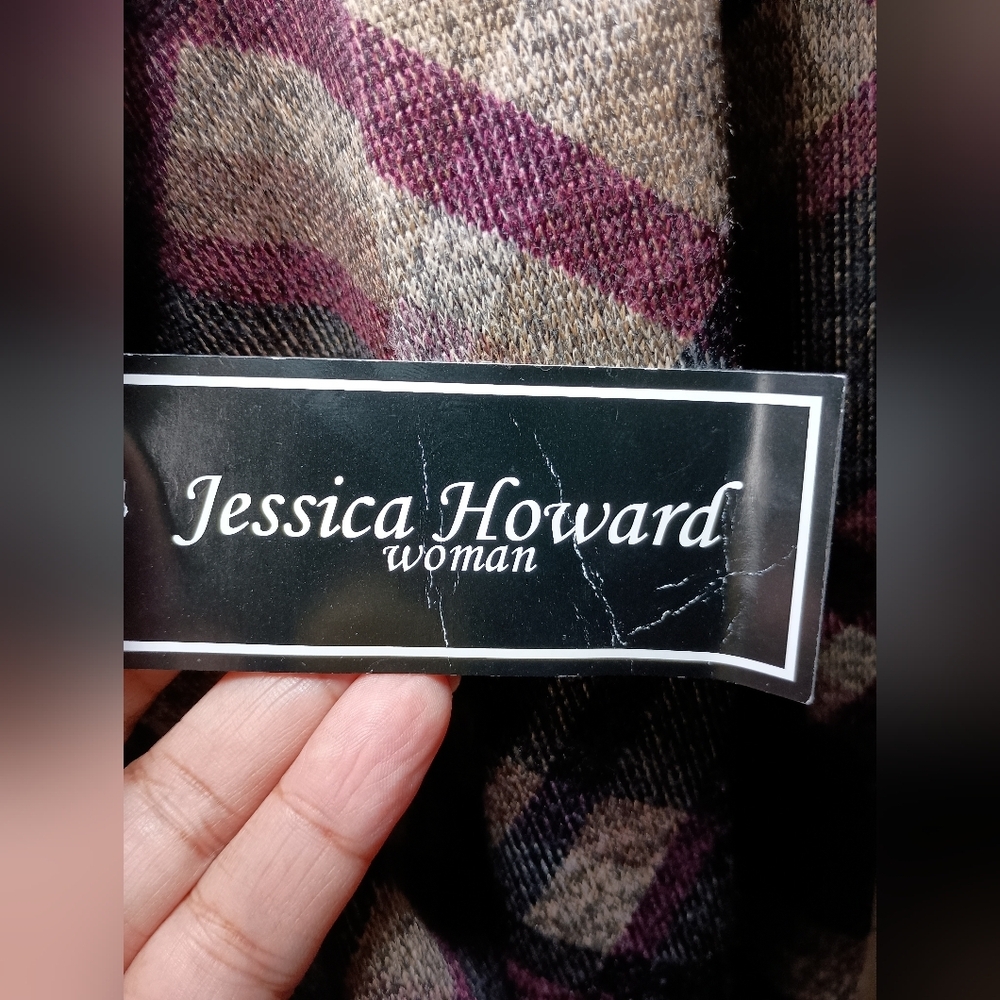 🩷 Jessica Howard NWT Plus Size Mock Neck Plaid A-Line Dress Size 2X - Picture 11 of 11